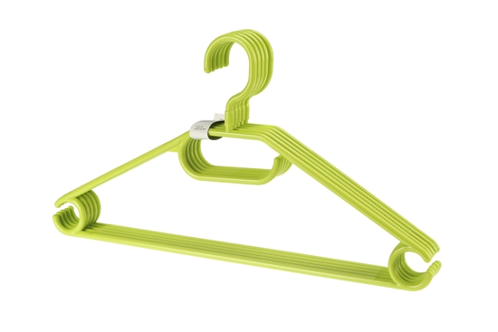 Изображение Plastic Hanger with Rotary Hook, 5 pcs/set, 0606 2, 41 x 22 x 3, GALICJA