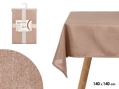 Изображение Polyester tablecloth 140×140 cm, pale pink, 2×35×24 cm, 95072, Kinvara