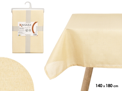 Изображение Polyester tablecloth 140×180 cm, beige, 95070, Kinvara