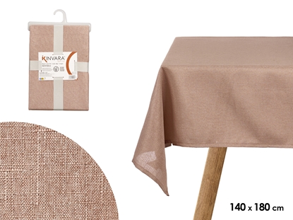Изображение Polyester tablecloth 140×180 cm, pale pink, 2×35×24 cm, 95073, Kinvara