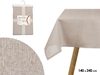 Изображение Polyester tablecloth 140×240 cm, light grey, 2×35×24 cm, 95062, Kinvara
