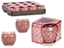 Picture of Pomegranate candle in glass container, 6.3×7.5×7.5 cm, 21161, Acorde