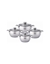 Изображение Pot set Voltz OV51210G8B, 18/20/22/24cm./=2.7/3.7/5.1/6.5l., Stainless steel