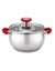 Изображение Pot Voltz OV51210N18, 18 cm./2.5 l., Red handles, Stainless steel