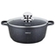Picture of Pot with marble coating, Ø22x9.9 cm 3.3l black Kinghoff, KH 1594