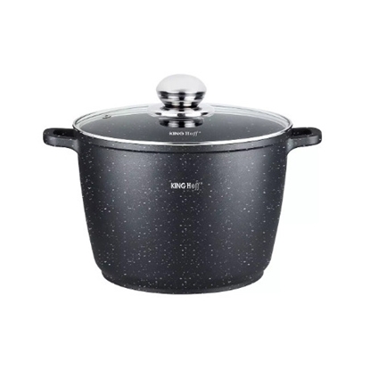 Picture of Pot with marble coating, Ø24x16.5 cm,  6.2l black Kinghoff, KH 1598