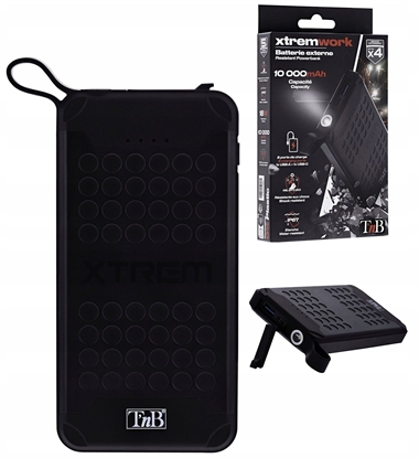 Изображение Powerbank TnB Mocny Powerbank T'nB Xtremwork 10000mAh 10W IP67 na USB-A USB-C + Latarka / XPBU10000