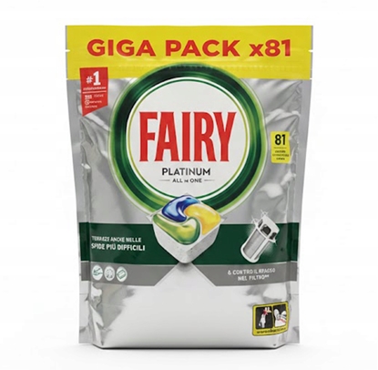 Picture of Procter FAIRY Platinum All in One Kapsuki do zmywarki Lemon 1 op. - 81 szt.