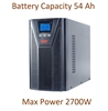 Изображение Profesionāls Apkures sist. tīras sinusoīdas UPS Invertors ar akum. 6x12V/9Ah | 2700W | LCD displejs