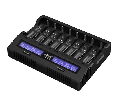 Attēls no Profesionāls VC8S lādētājs/analizators | 8 kanāli | Li-ion/Ni-MH/LiFePO4, ietilpības tests, USB-C