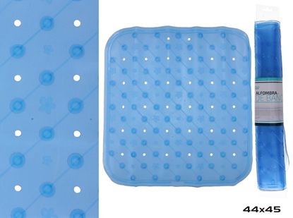 Attēls no PVC Bathroom Mat, Blue, 44.00 x 45.00 x 0.50, BATH&GO
