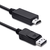Изображение Qoltec DisplayPort v1.2 male | HDMI male | 5K | 1m