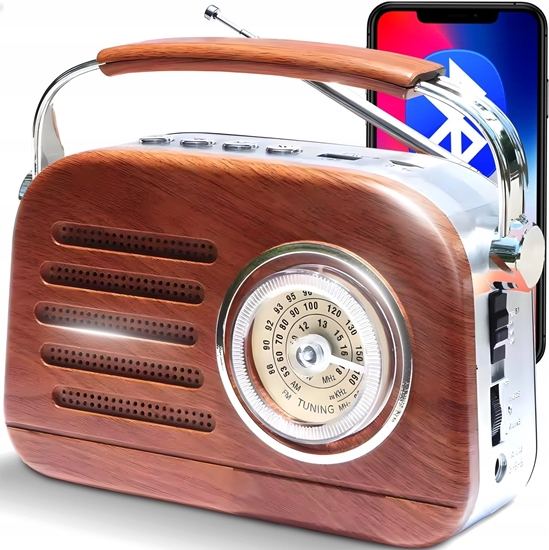 Picture of Radio Retoo Radio FM z Bluetooth / Radio FM with bluetooth CZERWONE