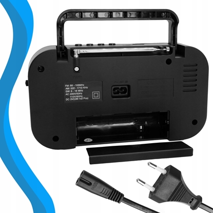 Picture of Radio Retoo RADIO PRZENONE KUCHENNE BLUETOOTH SIECIOWO-BATERYJNE UCHWYT USB