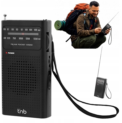 Изображение Radio TnB Mini Przenone Radio Fm / Am Turystyczne Podrczne Na Baterie + Jack 3,5 Mm / Fmpket1