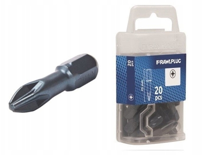 Attēls no Rawlplug GROT POZIDRIV PZ1 25MM 20SZT/OP - 1op - RT-BIT-PZ1/25