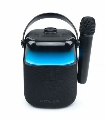 Picture of Rechargeable Bluetooth karaoke sound system with wireless microphone and light music 30 W, MUSE, M 5