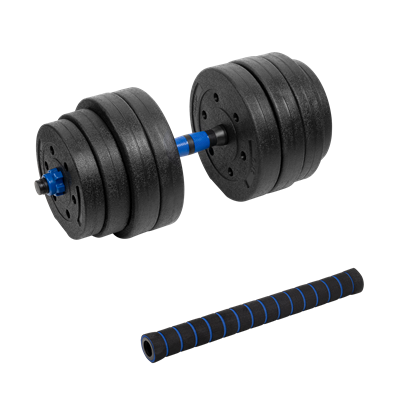 Attēls no Regulējama bitumena hantele ar savienotāju 1x20kg, REBEL ACTIVE
