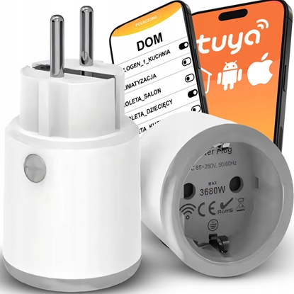 Picture of Retoo INTELIGENTNE GNIAZDKO STEROWANE WATOMIERZ PROGRAMATOR WIFI SMART