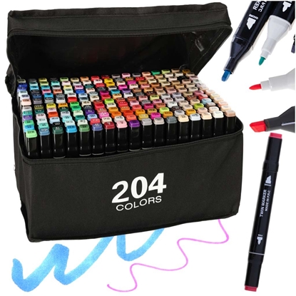 Picture of RoGer Double-sided alcohol markers 204pcs.
