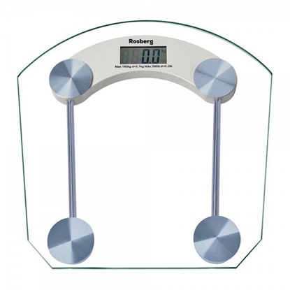 Picture of Rosberg 555551650B, Bathroom Scale, 4-Digit LCD, 180 kg