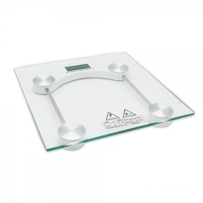 Picture of Rosberg 555551650D, Bathroom Scale, 4-Digit LCD, 180 kg, Tempered Glass