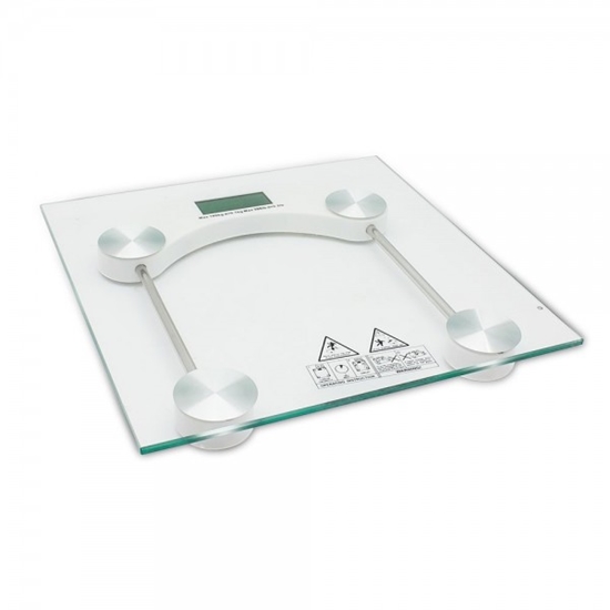 Picture of Rosberg 555551650D, Bathroom Scale, 4-Digit LCD, 180 kg, Tempered Glass