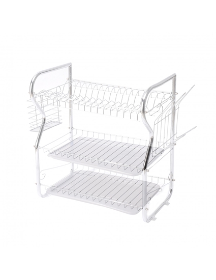 Изображение Rosberg 555R53000O dish dryer, 3 levels, 43x24x45 сm, Chrome