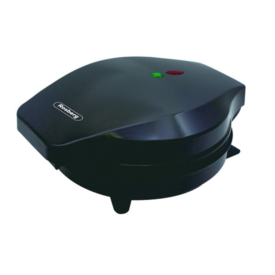Изображение Rosberg 55R51442GB, Waffle maker, 1200W, 5 heart-shaped waffles, Black