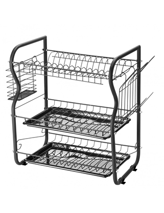 Picture of Rosberg 55R53000OB dish dryer, 3 levels, 43x24x45 сm., Black