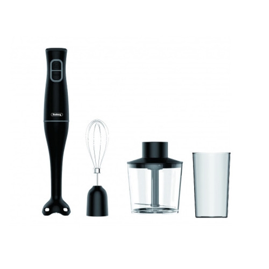 Изображение Rosberg 5R51112OCB, Hand Blender Set, 350W, Stainless steel blending rod, Bowl 0.7l, Egg whisk, Blac