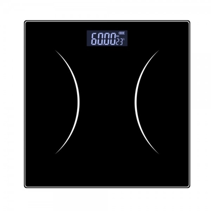 Picture of Rosberg 5R51650GBK, Electronic body Scale up to 180 kg, LCD Display, Black