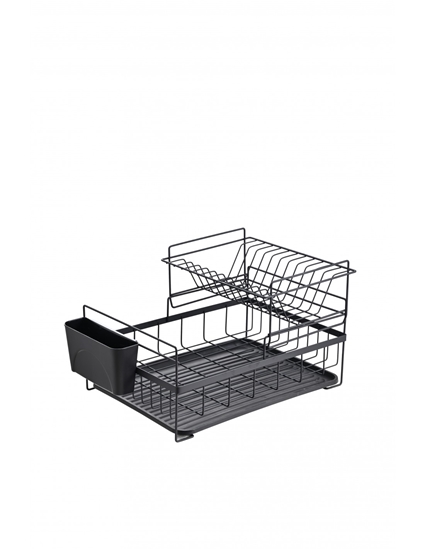 Picture of Rosberg 5R53000PBL, Dish dryer, 2 levels, 45x32.5x27.3 сm., Black