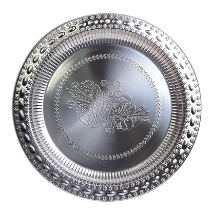Picture of Round Stainless Steel Tray, 45cm, 4372, Kamille