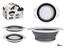 Attēls no Round strainer, white and grey, 20 cm, 3.5×24.8×19.5 cm, 81604, Kinvara