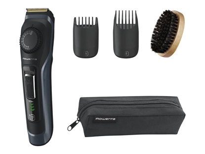 Изображение Rowenta Beard Trimmer | TN3804E0 Virtuo | Cordless | Number of length steps 39 | Black/Blue