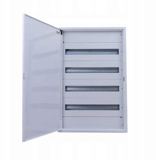 Изображение Sabaj Rozdzielnica natynkowa metalowa 96 moduowa 4x24 544x836x130 RAL9003 IP30 MN96/4/24