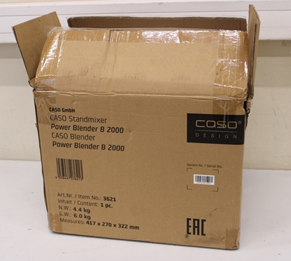 Picture of SALE OUT. Caso Power Blender | B 2000 | Tabletop | 2000 W | Jar material Tritan | Jar capacity 2 L | Ice crushing | Black | UNPACKED, SCRATCHED  SIDE  OF THE  GLASS CONTAINER, MISSING INNER PACKAGING