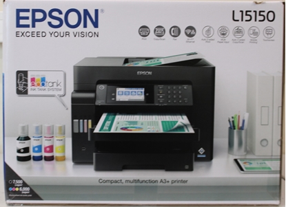 Attēls no SALE OUT. Epson EcoTank L15150 Pint Scan Copy Fax | Epson | EcoTank L15150 | Inkjet | Colour | Multicunctional Printer | A3+ | Wi-Fi | Black | DAMAGED PACKAGING