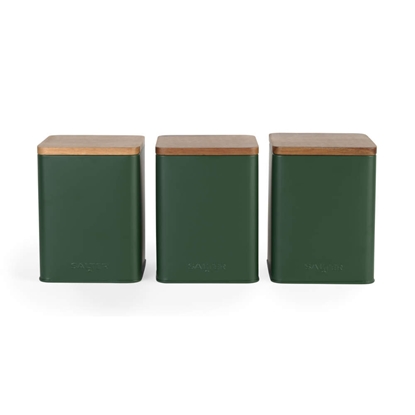 Picture of Salter BW12898G Toronto 3-Piece Canister Set, Green