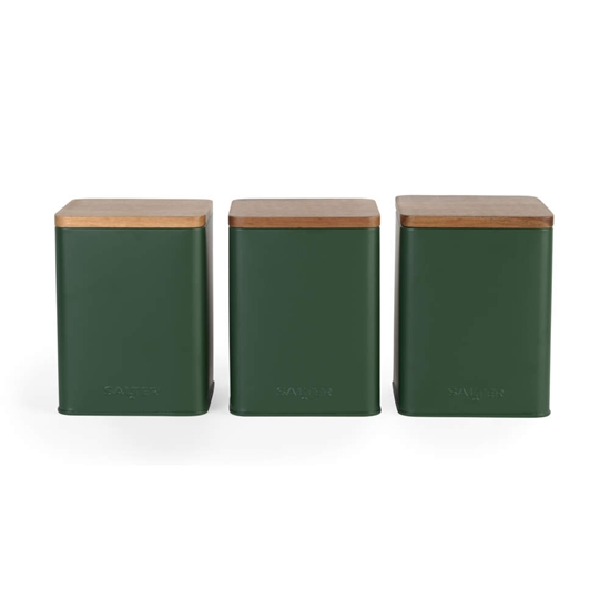 Picture of Salter BW12898G Toronto 3-Piece Canister Set, Green