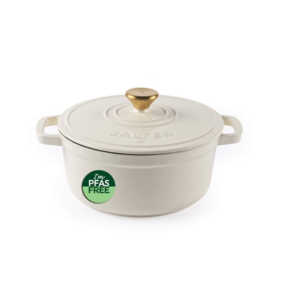 Picture of Salter BW13771C Chester 3.4L Cast Iron Casserole Pot 24 cm, Cream