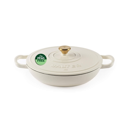 Picture of Salter BW13772C Chester 2.8L Shallow Cast Iron Casserole Pot 30 cm, Cream