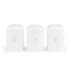 Attēls no Salter BW14043EU7 Boston 3-Piece Canister Set, White