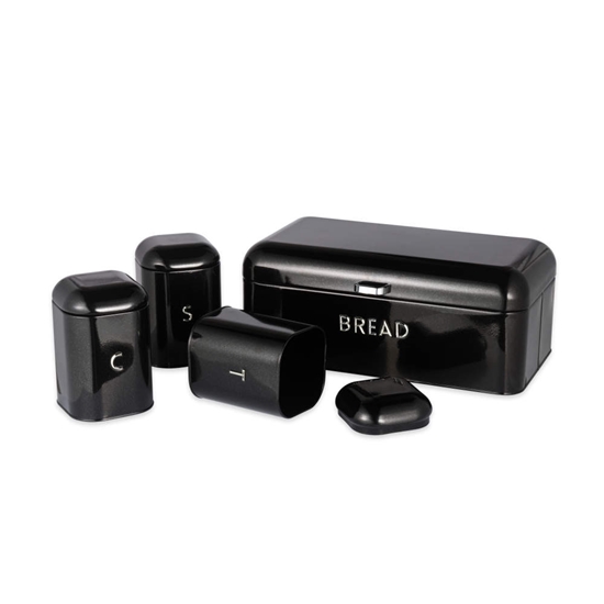 Изображение Salter BW14045B Boston 4-Piece Countertop Set, Black
