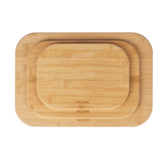 Picture of Salter BW14107 Simple Prep Bamboo Chopping Board Set