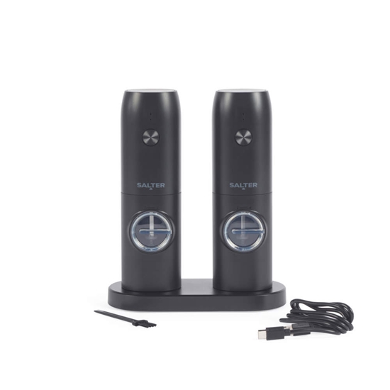 Picture of Salter BW14373 Rechargeable Mill Set, Black