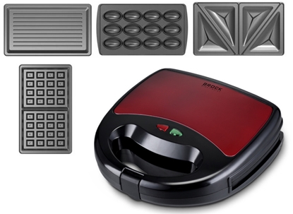 Picture of Sandwich maker 4 plates in one BROCK SSM 6004 RD, 750W