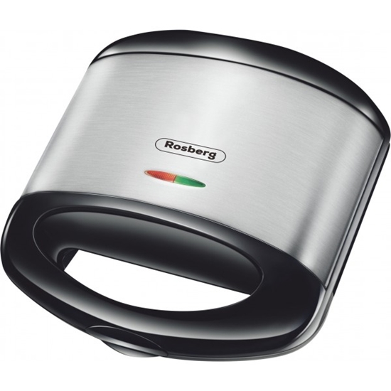 Изображение Sandwich maker Rosberg 555R51442C, 750W, Grill Non-Stick Plates, Black