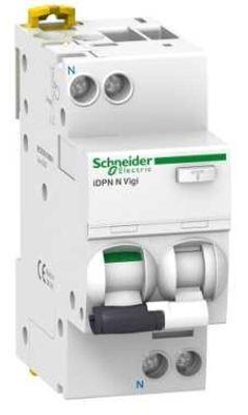 Picture of Schneider Wycznik rónicowo-prdowy z czonek nadprdowym 25A 30mA, typ A, 1-polowy +N (A9D56625)